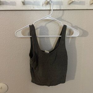 Grey crop top